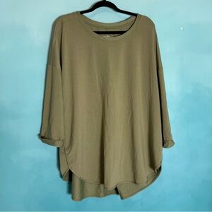 Terra & Sky Olive Long Sleeve Top
